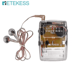 portable transparent am fm pocket radio with headphone jack mini radio for church and outdoors