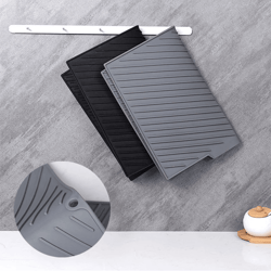 silicone dish drying mat non slip heat resistant kitchen counter protector