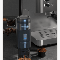 portable coffee maker for car and home with capsule and ground compatibility