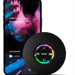 mini portable bluetooth speaker waterproof with led lights and suction cup