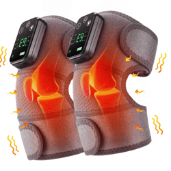 electric heated knee massager with vibration and hot compress for pain relief