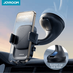 joyroom car phone holder with strong suction and 360 degree rotation