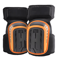heavy duty knee pads with gel cushion and anti slip straps for work and gardening