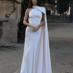 luxeglow satin ribbon party dress elegant halter backless summer gown
