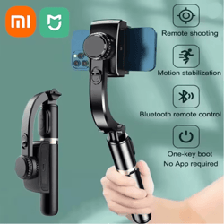 xiaomi mijia selfie stick tripod with bluetooth remote and led fill light for android and iphone