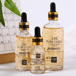 goldenglow 24k hyaluronic acid facial serum with niacinamide for brightening and firming