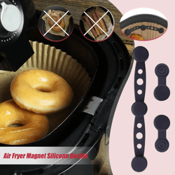 airfryer securemag parchment paper holder set magnetic liner buckles for air fryer accessories