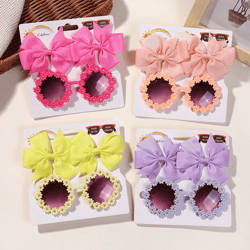 sunblossom kids hair and sunglasses set