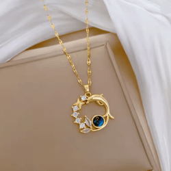 oceanorbit dolphin pendant necklace