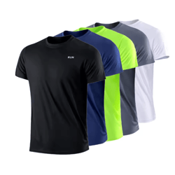 mens quick dry gym t shirt lightweight moisture wicking training top