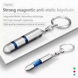 staticsafe anti static keychain car static eliminator discharger