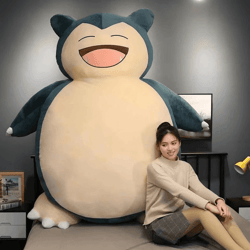 large snorlax plush toy, soft & cuddly | perfect gift for pokemon fans