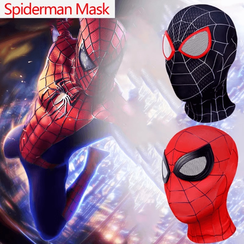 Miles Morales Spider Man Cosplay Mask For Kids And Adults 0