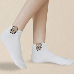 cartoon teddy bear ankle socks for women soft breathable casual wear