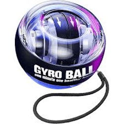 gyroscopic wrist and forearm exerciser auto start hand strengthener with led lights