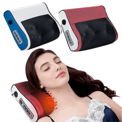 heated neck and shoulder massager with adjustable compression & deep-kneading relief