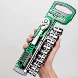 profix 46-in-1 socket sleeve wrench & ratchet tool kit for auto repair