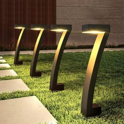 gardenglow 6-pack bright solar pathway lighting – auto on/off outdoor solar garden lights-