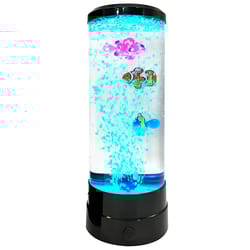 led color-changing fish lamp – simulated aquarium bubble night light for desk & bedroom decor