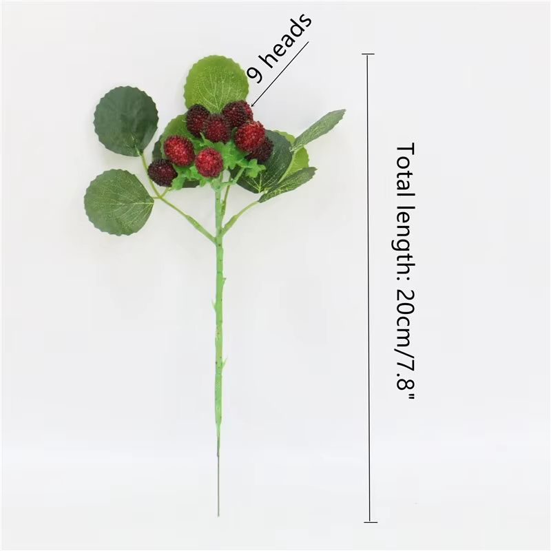 BerryJoy 9 Head Artificial Strawberry Plant Pot Realistic Strawberry Potted Decoration For Wedding 2