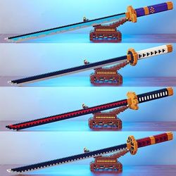 samurai sword building blocks kit – katana-inspired ninja blade toy for kids and anime collectors