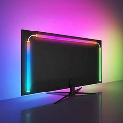 skydimo 24 inch smart ambient monitor backlight – rgbic screen sync led strip with music sync led backlight