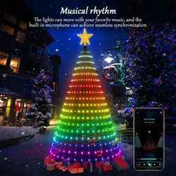 twinkly smart app-controlled led christmas tree string