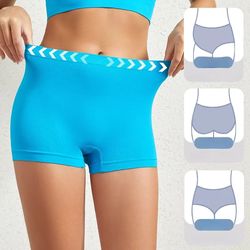womens seamless boyshort panties – low waist breathable sports underwear for all-day comfort (s–5xl)