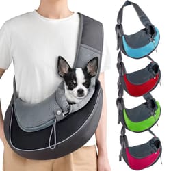 pet carrier sling backpack – breathable travel tote shoulder bag for small dogs & cats