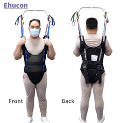 ehucon comfort padded patient lift walking sling – portable hoyer standing harness for mobility & ambulation support