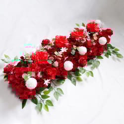 39.37in diy silk flower wall artificial peonies & roses for wedding decor