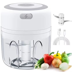 300ml electric garlic chopper – usb rechargeable mini food processor