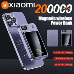 xiaomi 20000mah magnetic power bank – wireless fast charger for iphone, samsung & huawei
