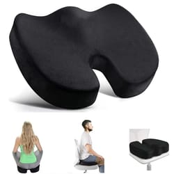 u-shaped memory foam seat cushion – orthopedic chair pillow for back, hip & tailbone pain relief