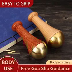guasha facial massager tool – kansa wand for natural skin rejuvenation & relaxation