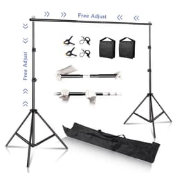 photography backdrop stand – adjustable telescopic background stand for studio, video, and party decorations