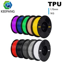 premium tpu 3d printer filament 0.07in flexible 95a high accuracy 2.2lb spool for fdm printing