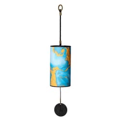 hluru bamboo wind chimes – 9-rod handcrafted outdoor wind bell for garden, patio & meditation