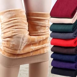 women's fleece lined thermal tights – winter pantyhose with slim skin effect & warm leggings