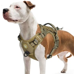 tactical no pull dog harness – adjustable molle vest with reflective straps for medium & large dogs