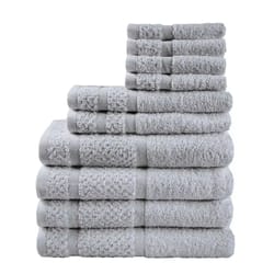 10-piece grey towel set – ultra soft, durable & absorbent bathroom essentials