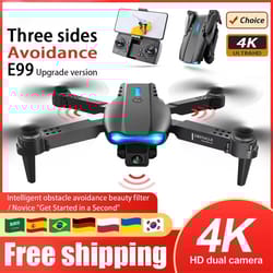 e99 4k hd folding drone with camera – remote control quadcopter for aerial photography