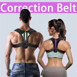 adjustable back shoulder posture corrector – spine support belt for neck & upper back relief