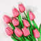 Artificial Tulip Bouquet Real Touch Fake Flowers For Home Wedding Party Decorations 135 Pcs 13