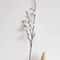 Elegant Artificial Plum Blossom Branch 2165inch Faux White Wintersweet Stem For Home Office Decor 3