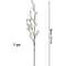 Elegant Artificial Plum Blossom Branch 2165inch Faux White Wintersweet Stem For Home Office Decor 5