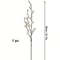 Elegant Artificial Plum Blossom Branch 2165inch Faux White Wintersweet Stem For Home Office Decor 5
