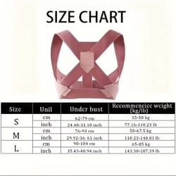 invisible hunchback corrector for adults – adjustable posture correction brace with straps