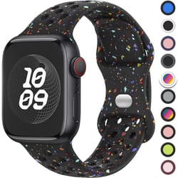 sportflex rubber strap for apple watch – durable, sweatproof band for iwatch ultra 2, series 9–1 & se