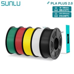 sunlu pla+ 3d printing filament – 5kg colorful fdm filament spool, 1.75mm upgrade